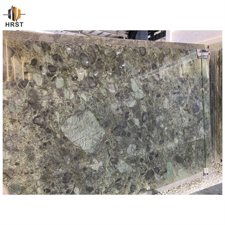 peacock green granite island countertop