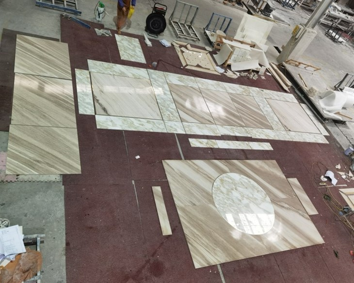 Luxury Calacatta Gold Marble Flooring Tiles