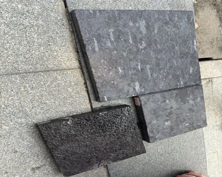 antique brown granite slab