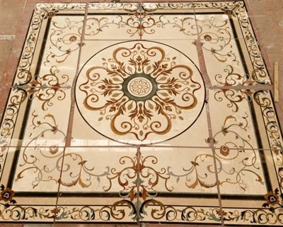 Beige Marble Medallions